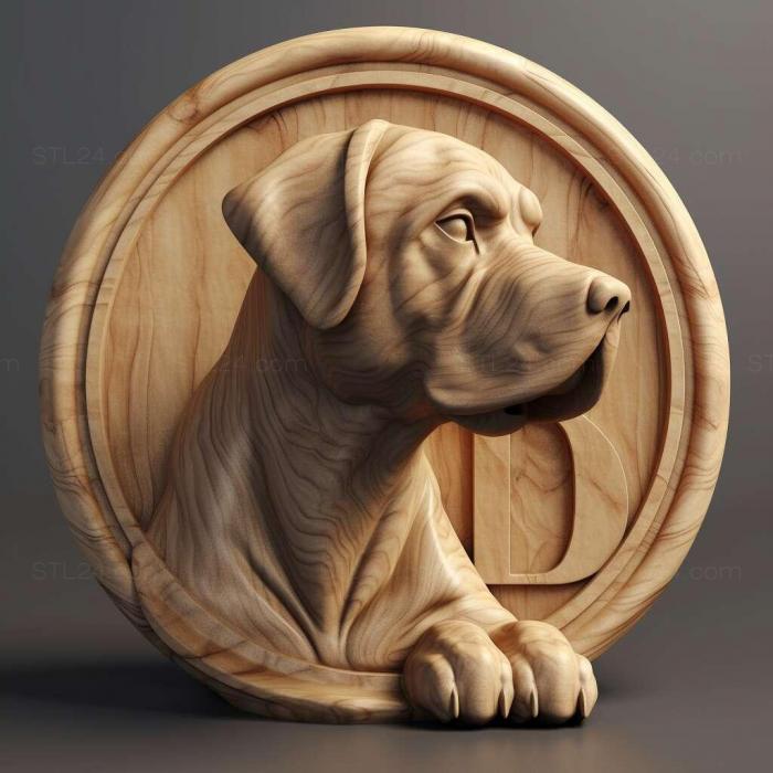 Nature and animals (st Aidi dog 3, NATURE_5427) 3D models for cnc